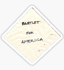 Bartlet for America napkin Sticker