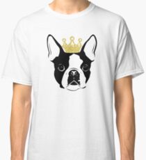 Boston Terrier with Crown Classic T-Shirt