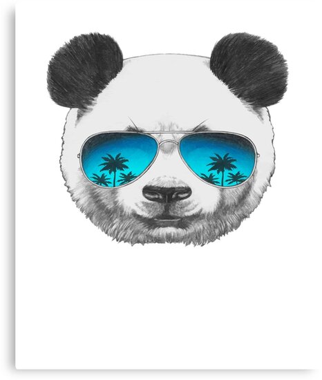“Cool Panda wearing sunglasses” Canvas Prints by Teezie82 | Redbubble