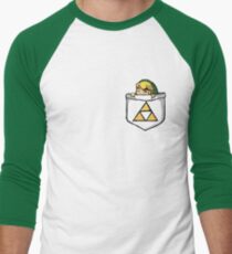 Camiseta ¾ bicolor para hombre Leyenda de Zelda - Enlace de bolsillo