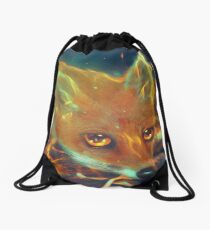 Fire Fox Drawstring Bag