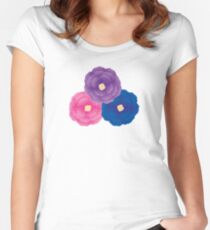Cute Flowers Women's Fitted Scoop T-Shirt