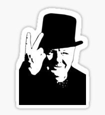 V sign, Victory, V, 1943, WWII, Winston, Churchill, British prime minister, Sticker