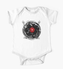 Enchanting Vinyl Records Vintage Twirls One Piece - Short Sleeve