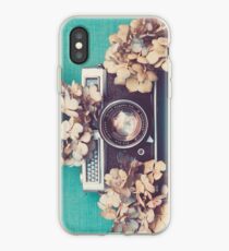 Camera & Hydrangea iPhone Case