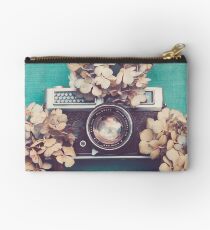 Camera & Hydrangea Studio Pouch
