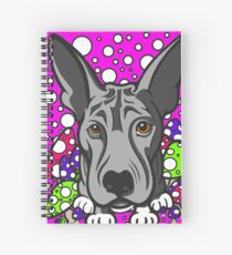 Wolf Dog Multi Coloured Mushrooms Spiral Notebook