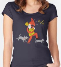 Mid Century Marching Band Parade Women's Fitted Scoop T-Shirt