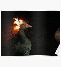 Fire Duck (goose on fire) Poster