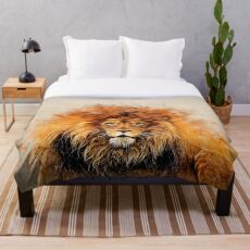 Flüssiger Löwe Fleecedecke