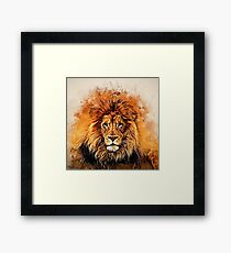 Lámina enmarcada Liquid Lion