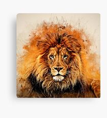 Liquid Lion Canvas Print