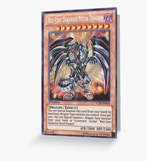 Darkness metal dragon Greeting Card