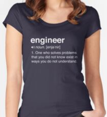 Funny Engineer Definition Women's Fitted Scoop T-Shirt