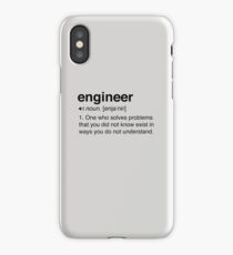 Funny Engineer Definition iPhone Case/Skin