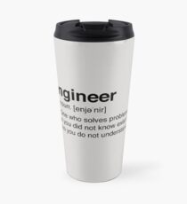 Funny Engineer Definition Travel Mug