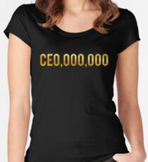 CEO Shirts Entrepreneur Business Women's Fitted Scoop T-Shirt