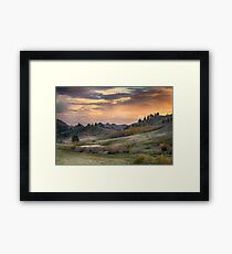 Sunset in the Bear Paws, Montana Framed Print