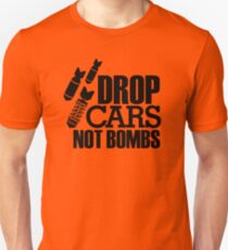 Camiseta unisex Drop Cars, no bombas (6)