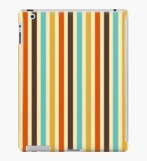 Vertical Stripes Retro Colors Blue Yellow Red iPad Case/Skin