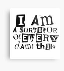 SURVIVAL Metal Print