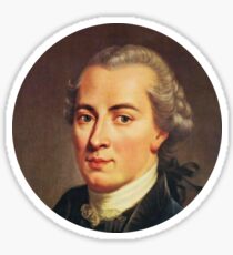 Immanuel Kant (circle stickers 2b) Sticker