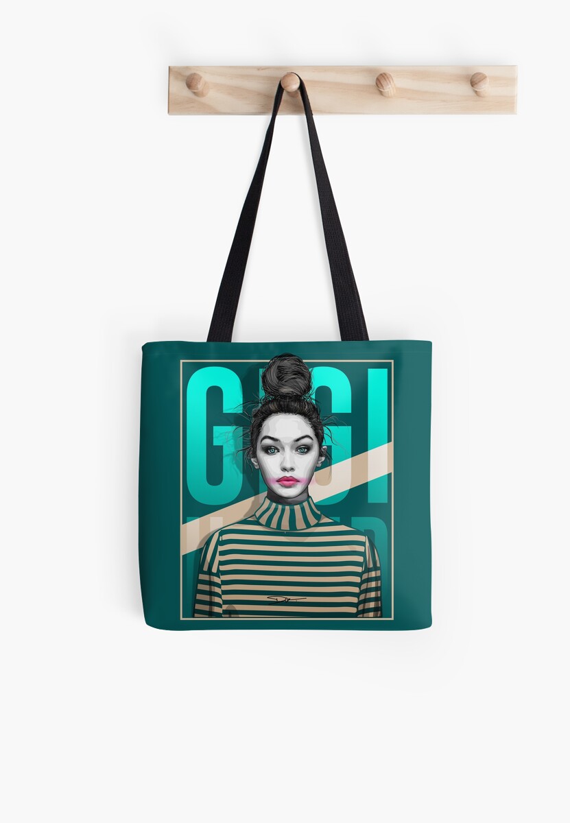 Gigi Hadid Tote Bag By Diklow