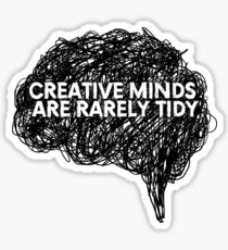 Creative minds_©ChunkaMunka on Redbubble Glossy Sticker
