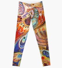 Hanukkah in Magic Garden Leggings