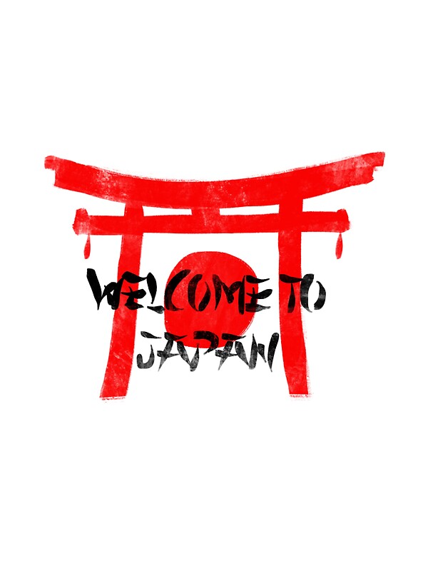 quot welcome to japan black quot stickers by nguyen quot welcome to japan black quot stickers by nguyen