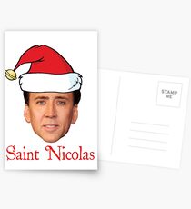 Saint Nicolas Cage Christmas Postcards