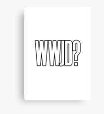 WWJD ? Canvas Print