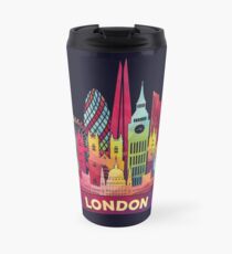 Modern colorful skyline of London Travel Mug