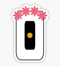GLaDOS with Flower Crown Sticker