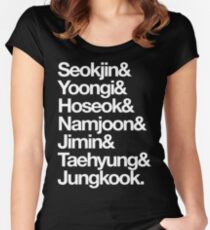 BTS - BANGTAN BOYS - 방탄소년단 Women's Fitted Scoop T-Shirt