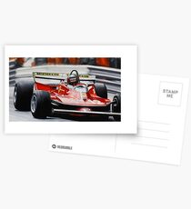 Gilles Villeneuve, Ferrari 312T4 Postcards