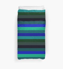 Ocean Temps Horizontally-Striped Duvet Cover