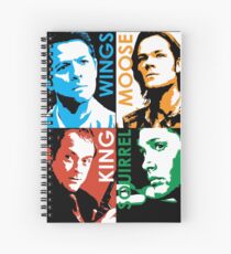 Moose, Squirrel, Wings and King. Spiral Notebook