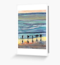 Day at Surfer Joe's by Riccoboni, Surfing Picture Greeting Card