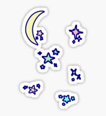 Moon and Stars Sticker