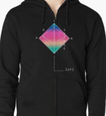 PRISM// SHINEE (BLACK) Zipped Hoodie