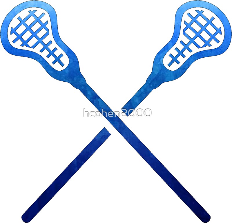 "Lacrosse Stick Dark Blue" Stickers by hcohen2000 Redbubble