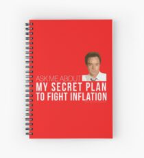 Josh Lyman Tee - Secret Plan to Fight Inflation Spiral Notebook