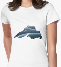 Lake Superior Waves Women's Fitted T-Shirt
