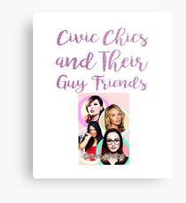 Civic Chics and Their Guy Friends Metal Print