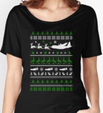 Christmas - C 130 Ugly Christmas Women's Relaxed Fit T-Shirt
