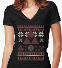 Christmas - For Legend Of Zelda Women's Fitted V-Neck T-Shirt