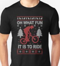 Christmas - Mountain Bike Ugly Christmas Unisex T-Shirt