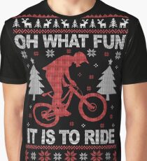 Christmas - Mountain Bike Ugly Christmas Graphic T-Shirt