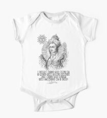 Elizabeth I King Quote Short Sleeve Baby One-Piece